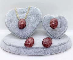 Stainless steel jewelry Necklace Earrings ring set Wholesale
