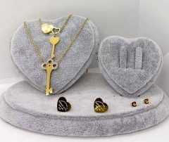 Stainless steel jewelry Necklace Earrings set Wholesale