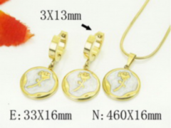 Stainless steel jewelry Necklace Earrings set Wholesale