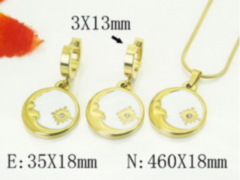 Stainless steel jewelry Necklace Earrings set Wholesale