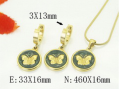 Stainless steel jewelry Necklace Earrings set Wholesale