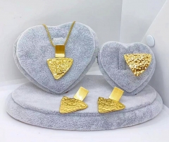 Stainless steel jewelry Necklace Earrings bangle ring set Wholesale