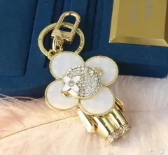 Stainless steel jewelry LV keychain