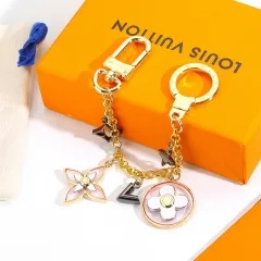 Stainless steel jewelry LV keychain