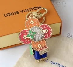 Stainless steel jewelry LV keychain