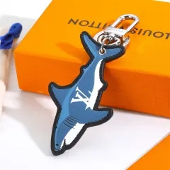 Stainless steel jewelry LV keychain