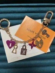 Stainless steel jewelry LV keychain