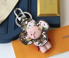 Stainless steel jewelry LV keychain