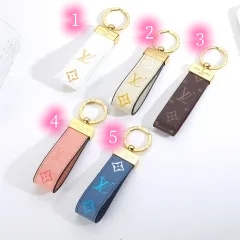 Stainless steel jewelry LV keychain