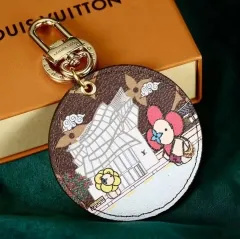 Stainless steel jewelry LV keychain