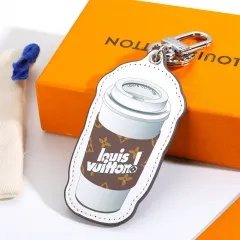 Stainless steel jewelry LV keychain