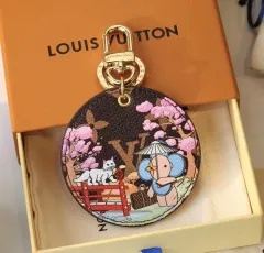 Stainless steel jewelry LV keychain