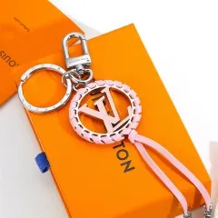 Stainless steel jewelry LV keychain