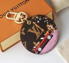 Stainless steel jewelry LV keychain