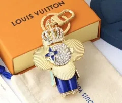 Stainless steel jewelry LV keychain