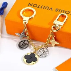 Stainless steel jewelry LV keychain