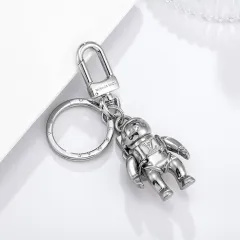 Stainless steel jewelry LV keychain