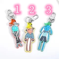 Stainless steel jewelry LV keychain