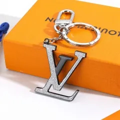 Stainless steel jewelry LV keychain