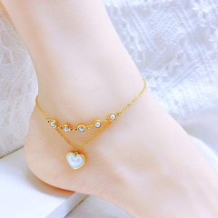 Stainless steel jewelry anklet wholesale