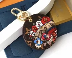 Stainless steel jewelry LV keychain
