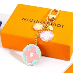 Stainless steel jewelry LV keychain