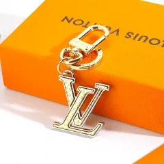 Stainless steel jewelry LV keychain