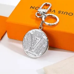 Stainless steel jewelry LV keychain