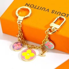 Stainless steel jewelry LV keychain