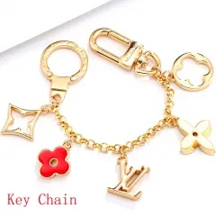 Stainless steel jewelry LV keychain