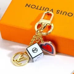 Stainless steel jewelry LV keychain