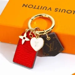 Stainless steel jewelry LV keychain