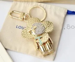 Stainless steel jewelry LV keychain