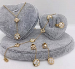 Stainless steel jewelry necklace earring bracelet ring Wholesale