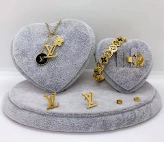 Stainless steel jewelry necklace earring bracelet ring Wholesale