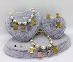 Stainless steel jewelry necklace earring bracelet ring Wholesale