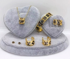 Stainless steel jewelry necklace earring bracelet ring Wholesale