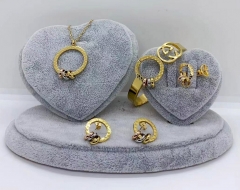 Stainless steel jewelry necklace earring bracelet ring Wholesale