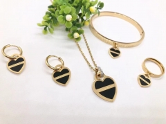 Stainless steel jewelry necklace earring bracelet ring Wholesale