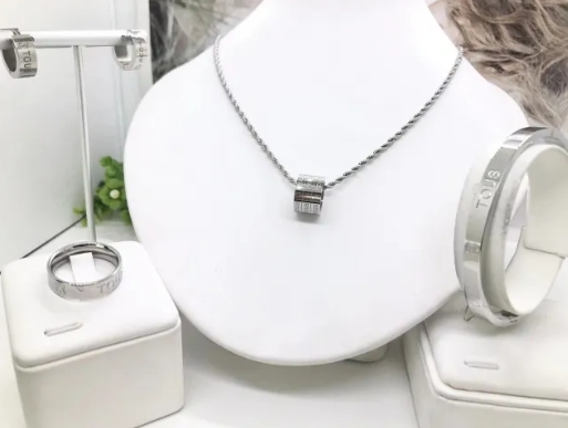 Stainless steel jewelry necklace earring bracelet ring Wholesale