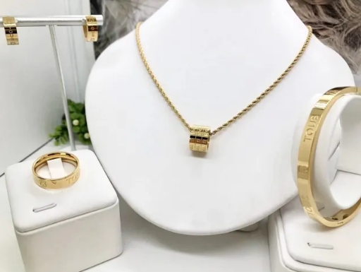 Stainless steel jewelry necklace earring bracelet ring Wholesale