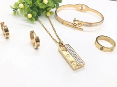 Stainless steel jewelry necklace earring bracelet ring Wholesale