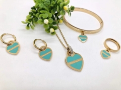 Stainless steel jewelry necklace earring bracelet ring Wholesale