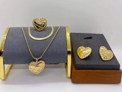 Stainless steel jewelry necklace earring Bracelet set Wholesale