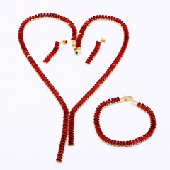Copper jewelry necklace earring Bracelet set Wholesale