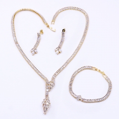 Copper jewelry necklace earring Bracelet set Wholesale