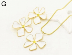 Stainless steel jewelry necklace earring set Wholesale