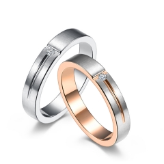 Stainless steel jewelry women ring wholesale，T-shaped matte face with diamond titanium steel trendsetter ring
