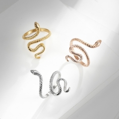 Stainless steel jewelry women ring wholesale，Stainless steel snake shaped women's ring