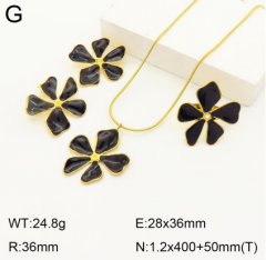 Stainless steel jewelry necklace earring ring set Wholesale